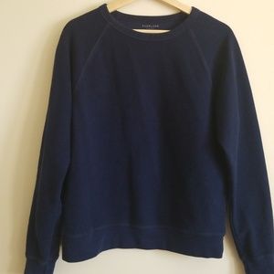 Blue Everlane French Terry sweater size Small